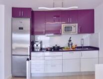 indoor, wall, cabinet, sink, home appliance, countertop, cabinetry, design, interior, drawer, home, kitchen, refrigerator, microwave oven, oven, gas stove, cupboard, major appliance, chest of drawers, furniture